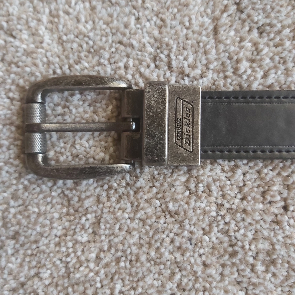 Dickies Black Brown Reversible Belt